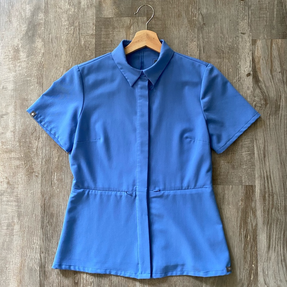 Ceil Figs Malindi Peplum Scrub Top XS